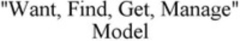 "Want, Find, Get, Manage" Model Logo (WIPO, 12/22/2009)