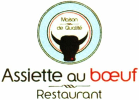 Assiette au boeuf Restaurant Maison de Qualité Logo (WIPO, 21.03.2013)