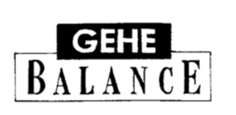 GEHE BALANCE Logo (WIPO, 31.05.1991)