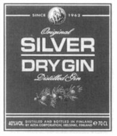 SILVER DRY GIN Logo (WIPO, 23.03.2004)