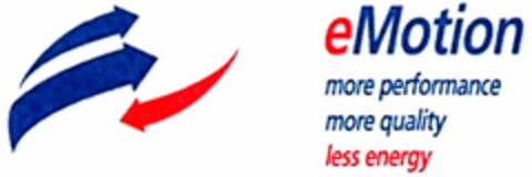 eMotion more performance more quality less energy Logo (WIPO, 05/14/2009)