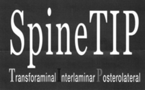 SpineTIP Transforaminal Interlaminar Posterolateral Logo (WIPO, 17.08.2011)