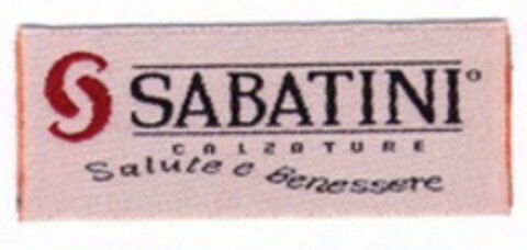 SABATINI CALZATURE Salute e Benessere Logo (WIPO, 01/15/2015)