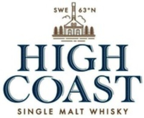 SWE 63ºN HIGH COAST SINGLE MALT WHISKY Logo (WIPO, 17.08.2018)