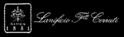 SINCE 1881 Lanificio F.lli Cerruti Logo (WIPO, 15.11.2001)