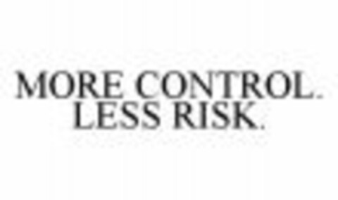 MORE CONTROL. LESS RISK. Logo (WIPO, 05/09/2008)