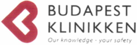 BUDAPEST KLINIKKEN Our knowledge - your safety Logo (WIPO, 07/03/2013)