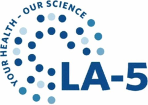 LA-5 YOUR HEALTH - OUR SCIENCE Logo (WIPO, 01.10.2019)