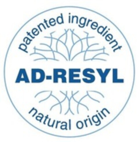 AD-RESYL patented ingredient natural origin Logo (WIPO, 11/17/2021)