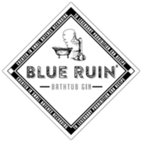 BLUE RUIN BATHTUB GIN Logo (WIPO, 29.09.2016)