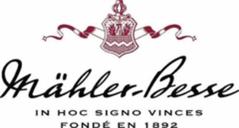 Mähler-Besse IN HOC SIGNO VINCES FONDÉ EN 1892 Logo (WIPO, 01/31/2017)