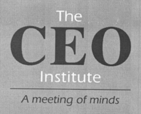 The CEO Institute A meeting of minds Logo (WIPO, 27.01.2011)