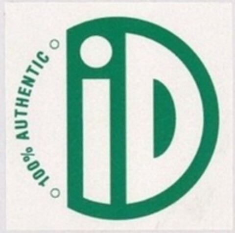 iD 100% AUTHENTIC Logo (WIPO, 08.12.2021)