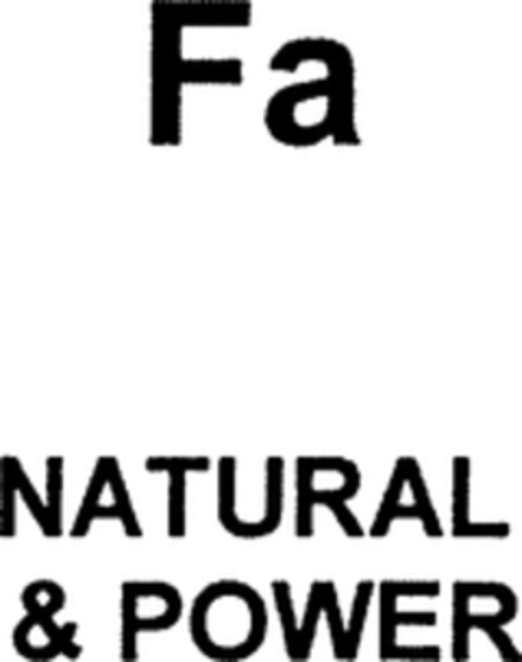 Fa NATURAL & POWER Logo (WIPO, 02.09.2011)