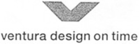 v ventura design on time Logo (WIPO, 13.07.1998)