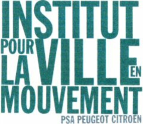 INSTITUT POUR LA VILLE EN MOUVEMENT PSA PEUGEOT CITROEN Logo (WIPO, 07.01.2003)