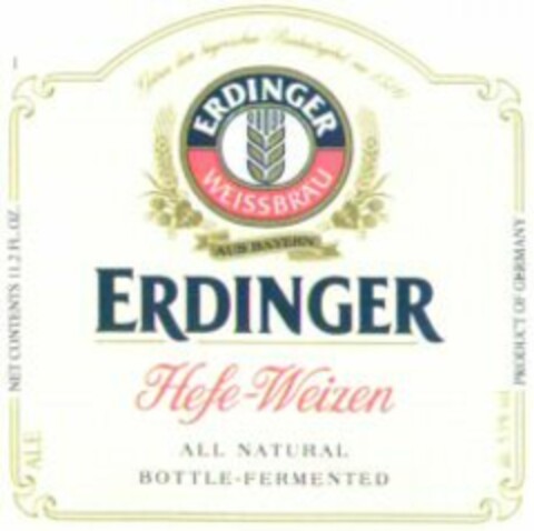 ERDINGER Hefe-Weizen Logo (WIPO, 21.11.2005)