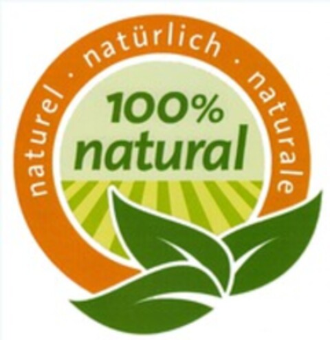 100 % natural naturel . natürlich . naturale Logo (WIPO, 09.05.2014)