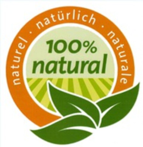 100 % natural naturel . natürlich . naturale Logo (WIPO, 05/09/2014)