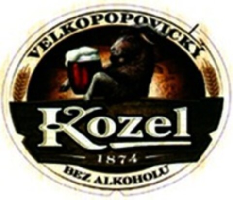 VELKOPOPOVICKY Kozel 1874 BEZ ALKOHOLU Logo (WIPO, 01/20/2017)