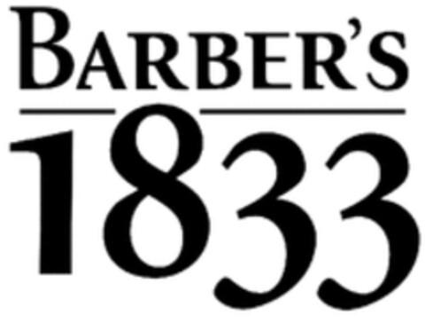 BARBER'S 1833 Logo (WIPO, 04/17/2020)