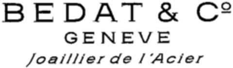 BEDAT & Co GENEVE Joaillier de l'Acier Logo (WIPO, 03/22/1999)