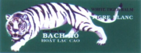 BACH HO WHITE TIGER BALM TIGRE BLANC Cao Xoa Bop HOAT LAC CAO Logo (WIPO, 12/17/2010)