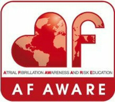 af AF AWARE ATRIAL FIBRILLATION AWARENESS AND RISK EDUCATION Logo (WIPO, 03.05.2011)