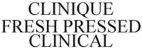 CLINIQUE FRESH PRESSED CLINICAL Logo (WIPO, 27.06.2017)