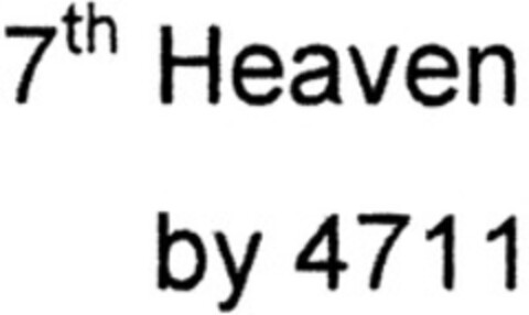 7th Heaven by 4711 Logo (WIPO, 09/20/2012)