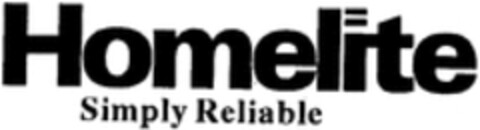 Homelite Simply Reliable Logo (WIPO, 12/02/2014)