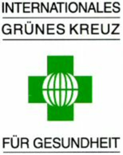 INTERNATIONALES GRÜNES KREUZ FÜR GESUNDHEIT Logo (WIPO, 25.08.1999)