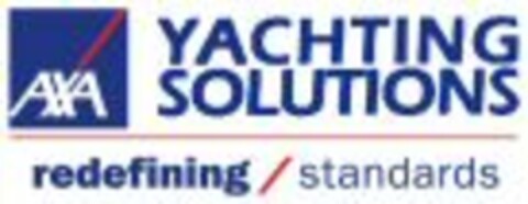 AXA YACHTING SOLUTIONS redefining / standards Logo (WIPO, 07.11.2008)
