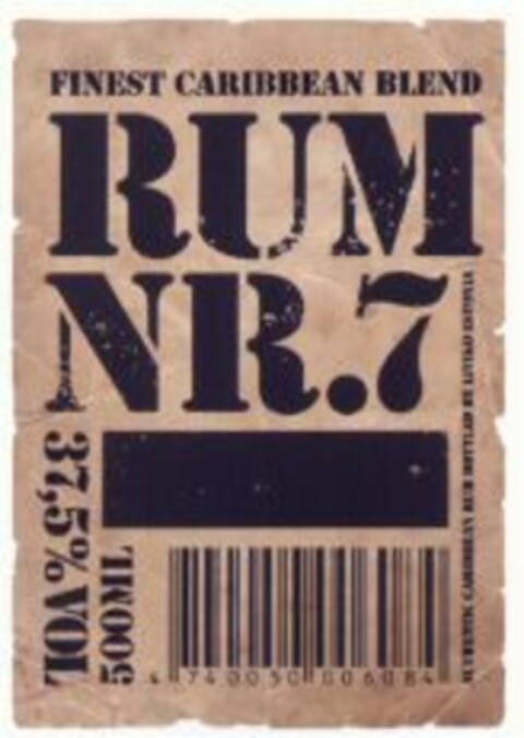 RUM NR.7 FINEST CARIBBEAN BLEND Logo (WIPO, 09.04.2010)