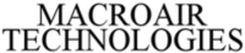 MACROAIR TECHNOLOGIES Logo (WIPO, 22.11.2017)