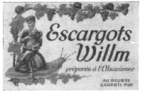 Escargots Willm Logo (WIPO, 04/29/1960)
