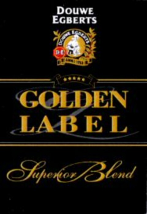 DOUWE EGBERTS GOLDEN LABEL Logo (WIPO, 24.11.2000)