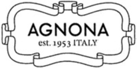 AGNONA est. 1953 ITALY Logo (WIPO, 10/16/2013)