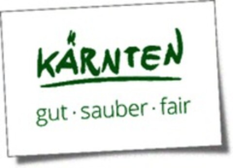 KÄRNTEN gut sauber fair Logo (WIPO, 20.10.2017)