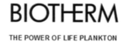 BIOTHERM THE POWER OF LIFE PLANKTON Logo (WIPO, 22.03.2019)