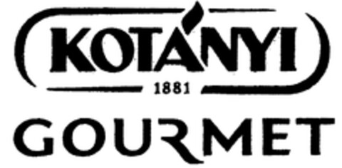 KOTÁNYI 1881 GOURMET Logo (WIPO, 28.05.2010)