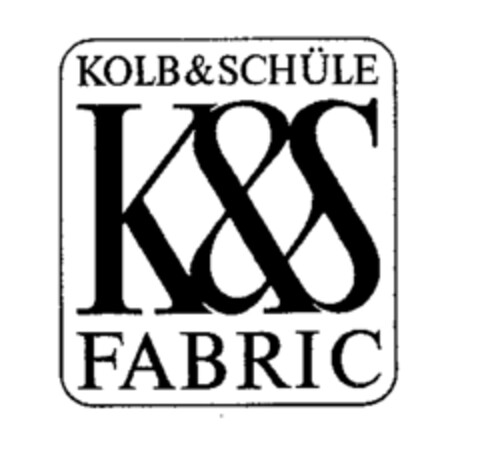 K&S KOLB & SCHÜLE FABRIC Logo (WIPO, 16.08.1988)