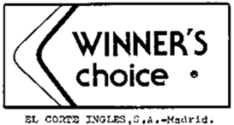 WINNER'S choice Logo (WIPO, 23.08.1990)