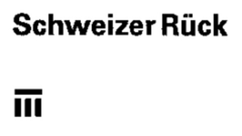 Schweizer Rück Logo (WIPO, 11.07.1994)