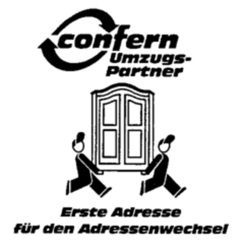 confern Umzugs-Partner Erste Adresse für den Adressenwechsel Logo (WIPO, 01/10/1992)