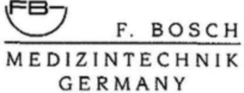 F. BOSCH MEDIZINTECHNIK GERMANY Logo (WIPO, 05/31/2010)