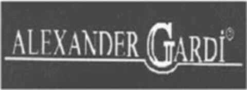 ALEXANDER GARDI Logo (WIPO, 11.12.2015)