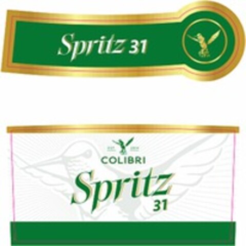 Spritz 31 COLIBRI EST. 2014 Logo (WIPO, 12.01.2023)