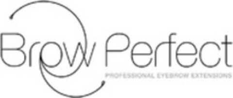 Brow Perfect PROFESSIONAL EYEBROW EXTENSIONS Logo (WIPO, 29.04.2015)