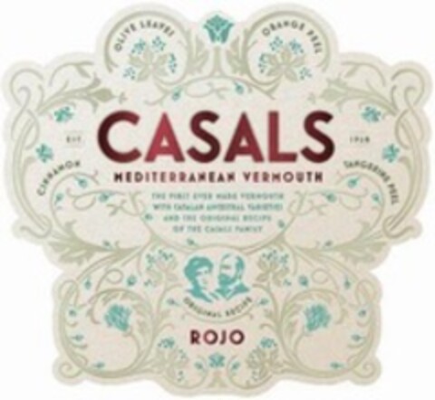 CASALS MEDITERRANEAN VERMOUTH ROJO Logo (WIPO, 22.12.2021)